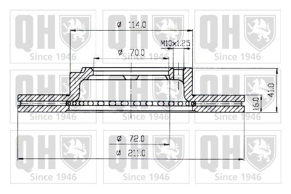 QUINTON HAZELL Тормозной диск BDC4582